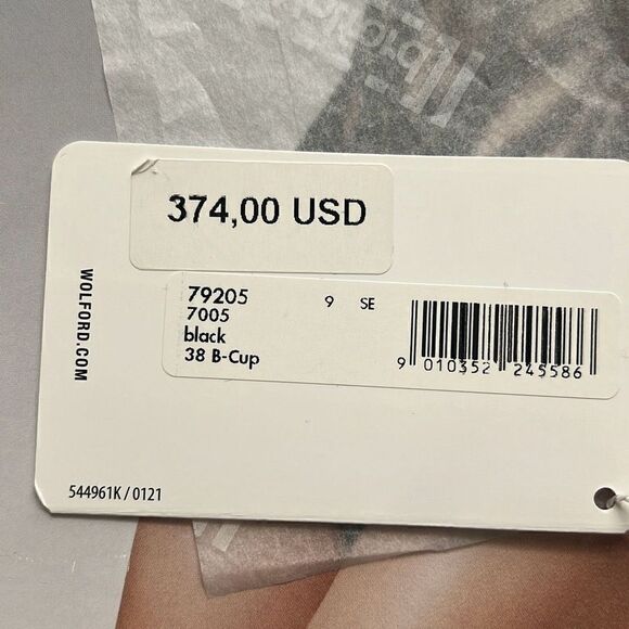 NWT Wolford Esmeralda String Body Black 8 B-cup - Picture 15 of 16